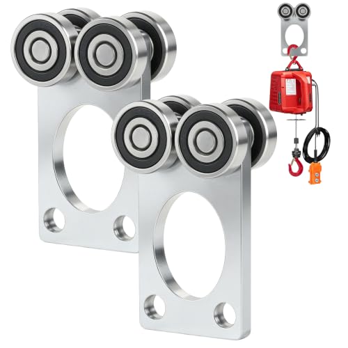 4 Wheel Trolley Assembly Rollers.Bearing Trolley Assembly.The top of the Trolley has Room for Set Screws, Allowing the use of a 1-5/8" high Strut Channel - style: A-4Wheel Trolley 2pcs