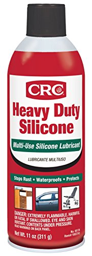 CRC Heavy Duty Silicone Lubricant, 11 Wt Oz, Clear Colorless Liquid & Dupont™ Silicone - Surface Safe Lubricant Aerosol, 14 oz