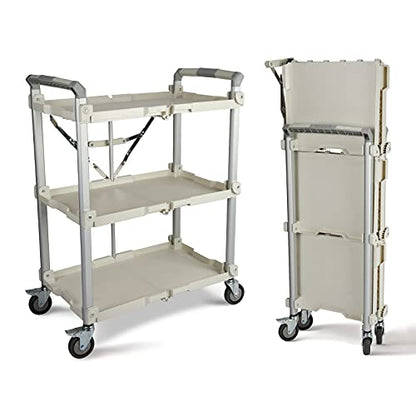 Olympia Tools 89-355 Pack N Roll Collapsible Service Cart, XL, 300LB Capacity, White - color: White, size: 300LB