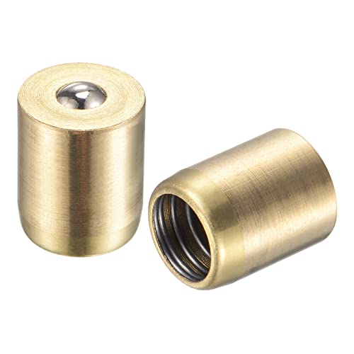 uxcell Brass Push Button Grease Oil Cup 10x12mm Ball Oiler for Lubrication System 10Pcs - size: 10x12mm
