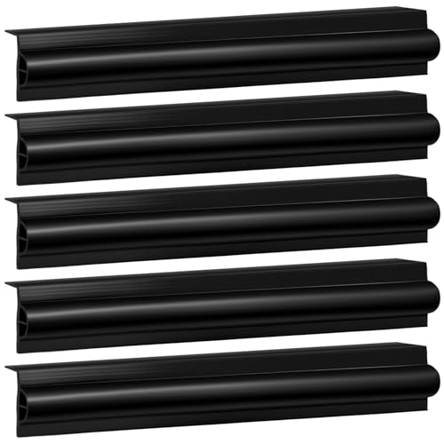 Dock Edging 10 Feet/20 FeetBoat Dock Bumpers for Dockside and Edge,5 Park and 10 Park Dock Greater Protector Rub Rail for Boats,Each Park 23.5 inch Long. - color: Black, style: 5 pcs Totall 10ft