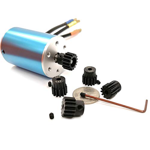 32P Hardened Pinion Gear Set 1/8 inch Hole 12T 13T 14T 15T 16T with Hex Key (Compatible with 0.8 Metric Pitch) - style: 12T 13T 14T 15T 16T