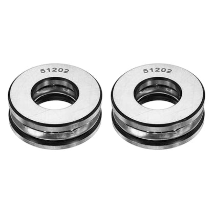 uxcell 2Pcs Thrust Ball Bearings, 15mm Bore 32mm OD 12mm Thick 51202 ABEC5 - size: 51202 15mm x 32mm x 12mm