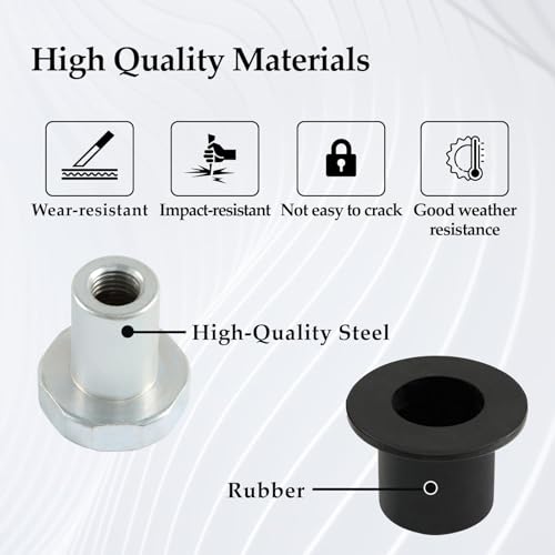 FUSCH 4PCS Steering Rack and Pinion Mount Bushing Compatible with 2000-2012 Dodge Ram 1500 Replace #: 52106728AC 52113031AD