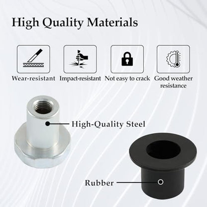 FUSCH 4PCS Steering Rack and Pinion Mount Bushing Compatible with 2000-2012 Dodge Ram 1500 Replace #: 52106728AC 52113031AD