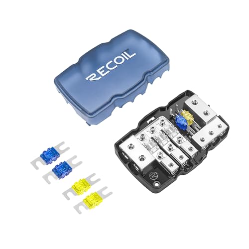 Recoil MPG3 3-Way Mini-ANL Fused Distribution Block Ground with 9pcs Fuses