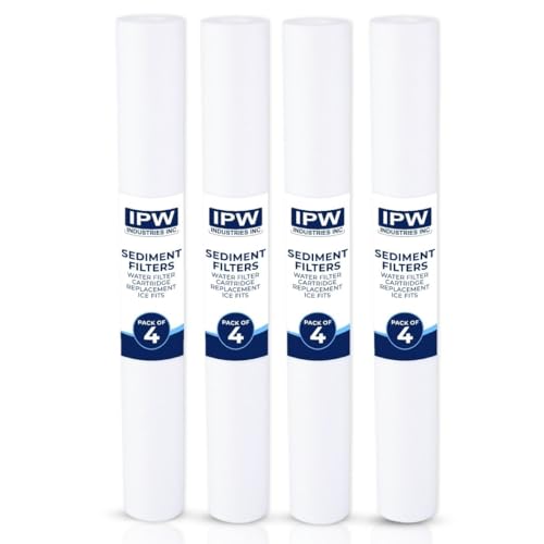 IPW Industries Inc. Whole House Water Filter Compatible with EV953420, Water Filter Cartridge Replacement Ice Fits - 20" H x 2.5 W (Pack of 4) - size: 4-Pack