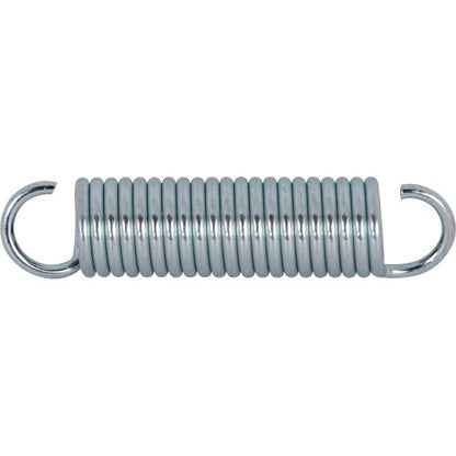 Prime-Line SP 9609 Extension Spring, Spring Steel Construction, Nickel-Plated Finish, 0.062 GA x 7/16 In. x 2 In., Single Loop Open, (2 Pack) - size: 7/16 in. x 2 in.