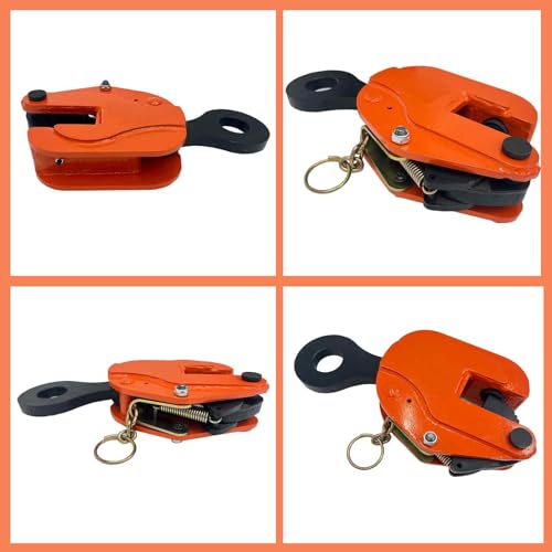 Vertical Plate Lifting Clamp, Vertical Lifting Fixture, 3T/6600LB Lifting Capacity, Alloy Steel Vertical Clamp, Jaw Opening up to 1.57IN, for Lifting and Transporting