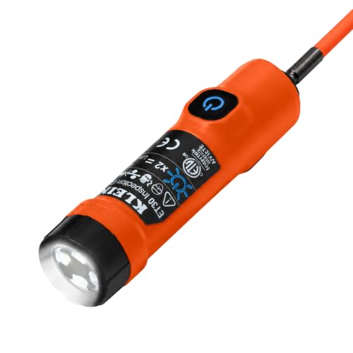 Klein Tools ET30 Wireless Inspection Camera, 1080P High Resolution Borescope with Light, Wi-Fi Enabled for iPhone and Android, Drain Plumbing Diagnosis, Fish Rod Compatible