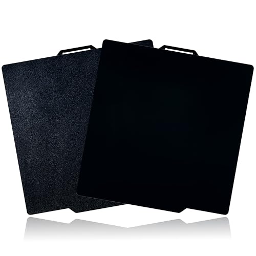 Tinytrees Build Plate for Bambu Lab P1S P2S A1 X1C X1 X1E P1P: Smooth PEI H1H Carbon PET PEO PEY Sheet Bed Plate P1S Build Plate for 3D Printing Hobbyist, 257 X 257mm - style: Smooth Black PEI+Textured Black PEI