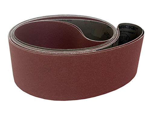 Starcke Sanding Belts 3 X 132 Cloth Aluminum Oxide Sander Belts (4 Pack, 100 Grit) - color: 100