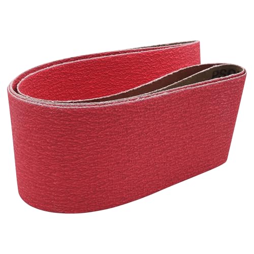 4x36 Ceramic 80 Grit Sanding Belts for Belt Sander, 2 Pack - color: Ceramic, size: 80 Grit