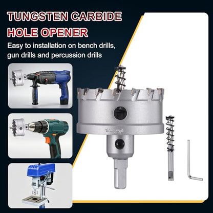 Tungsten Carbide Tipped Hole Saw 2-11/16 Inch 68mm Hole Cutter - size: 2-11/16 Inch (68mm)