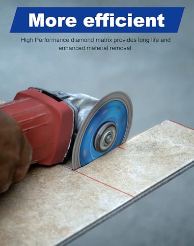 3 PCS 4 inch Super Thin Diamond Cuttiing Tile Blade Porcelain Saw Blade for Cutting Granite Marble Tile Ceramic (4"-3pcs) - size: 4"-3pcs