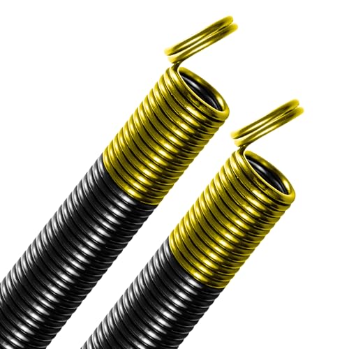 80 lb Gold Garage Door Extension Springs, Heavy-Duty Double-Looped 2-Pack for 8 ft x 7 ft and 9 ft x 7 ft Doors, ASTM 229 Steel - size: 80-Gold