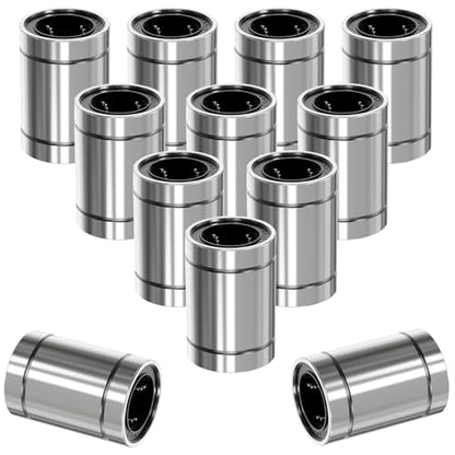 12Pcs LM8UU Linear Ball Bearings