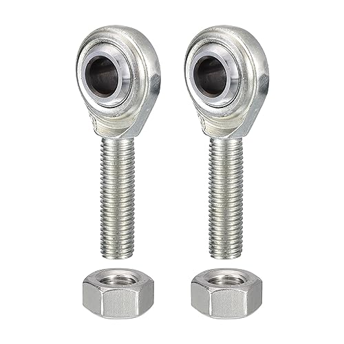 CM4 Rod End Bearing Heim Joints, 1/4 x 1/4-28 Right Hand Male Thread Heim Joint with Jam Nuts 2pcs - size: 1/4"