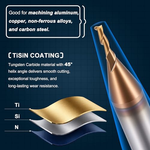 1/32" Carbide End Mill 2 Flute 1/4" Cut L, 1-1/2" L, 1/8" Shank - size: 1/32" Dia - 1/4" CL - 1-1/2" L - 1/8" Shank