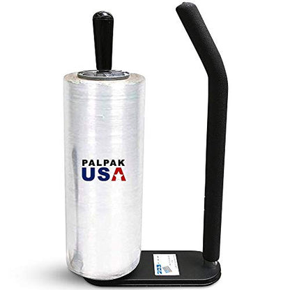 PalPak300 BACKSAVER Stretch Film Dispenser with Extended Handle, Industrial Strength Pallet Wrapper, ProGrip Comfort Handle, Holds 16" to 22" Film for Furniture, Boxes & Pallets (1 Pack) - size: 1 Pack