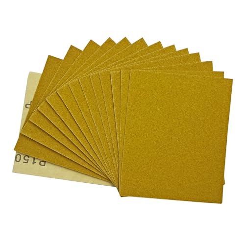 40 Pcs 1/4 Sheet Sandpaper, 150 Grit Premium Sand Paper for Wood Metal Automotive, 5.5" x 4.5", Wet/Dry Use, Palm Sander & Hand Sanding - style: Gtit 150
