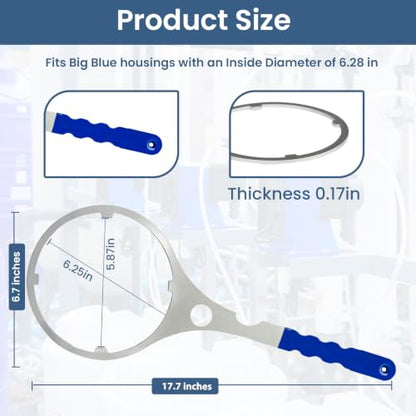 SPBW-2 Heavy Duty Metal Water Filter Wrench, 6.25 Inch