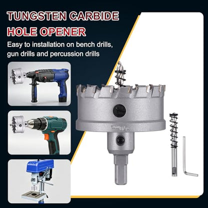 Tungsten Carbide Tipped Hole Saw 2-3/4 Inch 70mm Hole Cutter - size: 2-3/4 Inch (70mm)