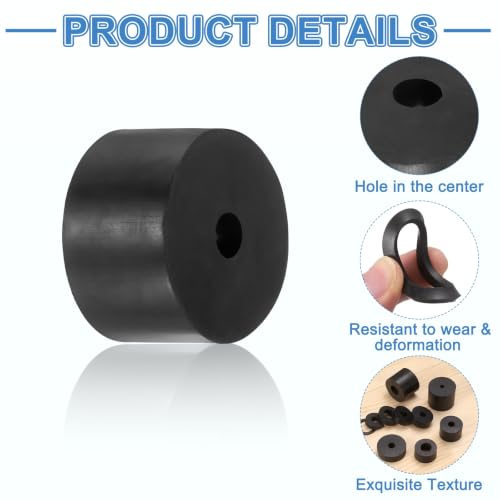 uxcell 24Pcs Rubber Vibration Isolation Washers 35mm OD x 8mm ID x 20mm Thk - size: 35mm OD x 8mm ID x 20mm Thick