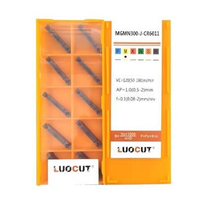 20pcs Lathe Grooving Inserts for Stainless Steel MGMN300-J-CR6011 - size: 1-20P-MGMN300-J-CR6011