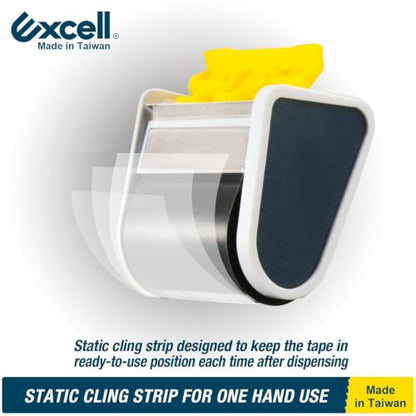 Excell EC-206 Safeguard Packing Tape Dispenser, 2" Wide, 3" Core, 1 Pack
