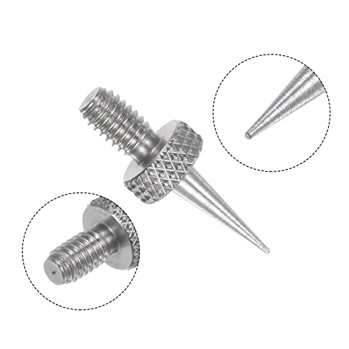 HARFINGTON 3pcs Needle Point Contact Points R0.15 M2.5 Thread 7mm Length 303 Stainless Steel Pointed Head for Dial Digital Indicators Depth Gauge - size: R0.15x7mm