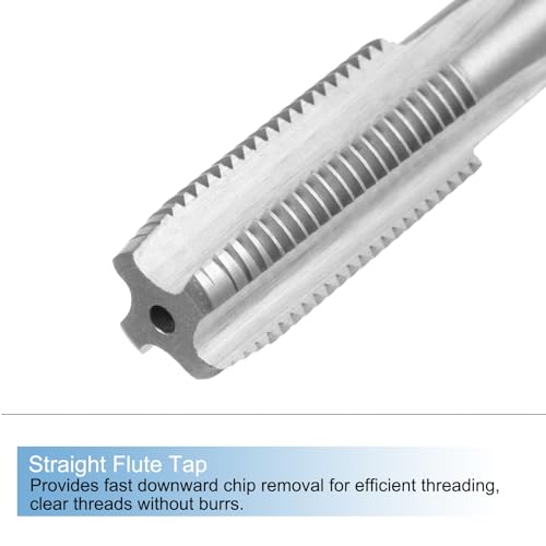 uxcell 3pcs Metric Hand Tap and Die Set, M12 x 1.25 Taper/Plug Thread Taps & Round Die, Hand Threading Tapping Tool Kit for Thread Repair - size: M12 x 1.25