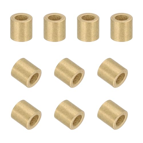 uxcell 50Pcs Sleeve Bearings, 3mm Bore x 5mm OD x 5mm Length, Self-Lubricating Sintered Bronze Bushings - size: 3mm Bore x 5mm OD x 5mm Length