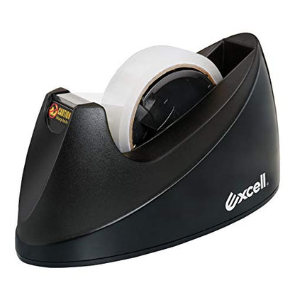 Excell EX-11825BK Dualcore Desktop Tape Dispenser 1" + 3" Core