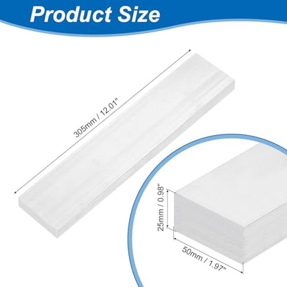 uxcell Square Aluminum Flat Bar, 1" Thickness 2" Width 12" Length Square 6063 Aluminum Flat Plate, 25 x 50 x 305mm Solid Mill Stock - size: 1" T x 2" W x 12" L