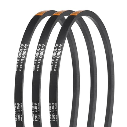 uxcell 3Pcs A-1080 Rubber V-Belt 1080mm Li x 13mm W x 8mm T Classic Wrapped - size: A-1080