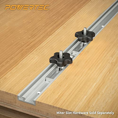 POWERTEC 5 Pack 5/16"-18 5 Star Knobs, Threaded Clamping Knobs for T Track & Table Saw Accessories, Featherboard, Woodworking Jigs on Miter Saw, Router Table, Drill Press (71071) - style: 5/16", 5-Star