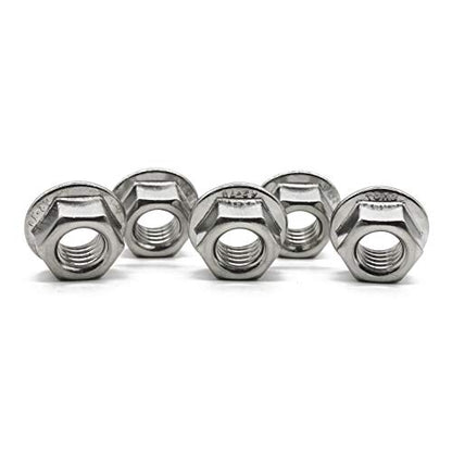 FullerKreg M6 x 1mm Serrated Hex Flange Nut, 50 Pcs - size: M6 50PCS
