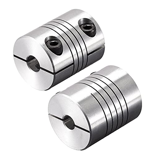 uxcell Motor Shaft 6mm to 7mm Helical Beam Coupler Coupling 25mm Dia 30mm Length - size: 6mm to 7mm