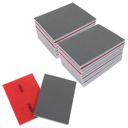 3000 Grit Sanding Sponge, 4" x 3", 20Pcs - style: 3000 Grit
