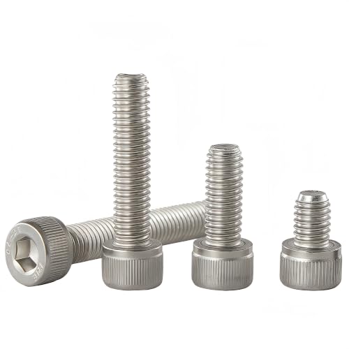 M6x1.0 x 30mm Socket Head Cap Screws Metric, 304 Stainless Steel (A2-70), Allen Socket Drive, Bright Finish, Full Thread, Rust & Corrosion Resistant, for Automotive, Machinery & DIY, 20 PCS - size: M6x30mm (20 PCS)