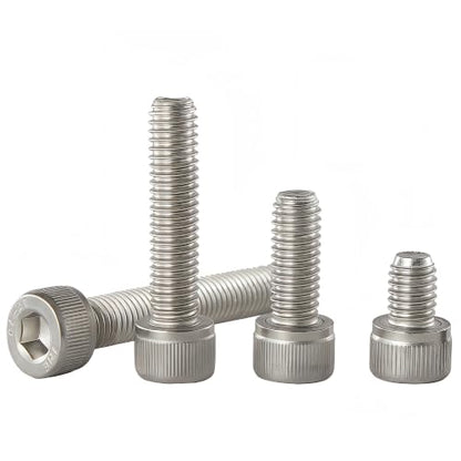 M6x1.0 x 14mm Socket Head Cap Screws Metric, 304 Stainless Steel (A2-70), Allen Socket Drive, Bright Finish, Full Thread, Rust & Corrosion Resistant, for Automotive, Machinery & DIY, 30 PCS - size: M6x14mm (30 PCS)