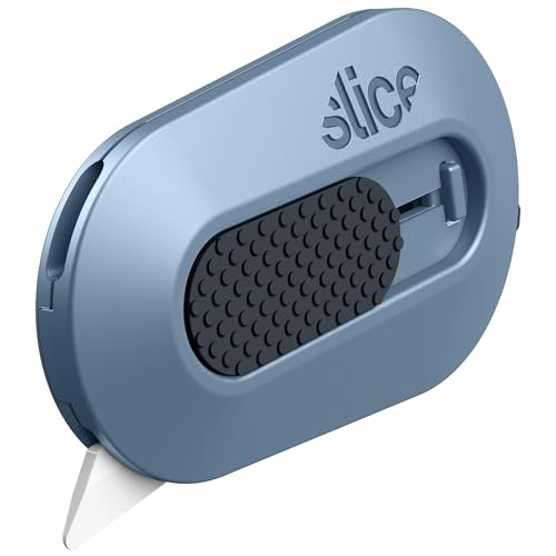 Slice Mini Box Cutter | Manual Retracting | Safe Ceramic Box Cutter Lasting 11x Longer than Metal | Box Opener | 1 Pack | Slate - color: Slate, size: 1 Pack