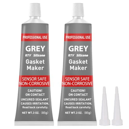 1DFAUL RTV Silicone Gasket Maker, High Temp Silicone Resist Oil, Gray, 170g - color: Gray, size: 170g
