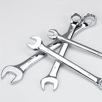 FLZOSPER 17mm Metric Wrench,12-Point Box End Head Combination Wrench Spanner