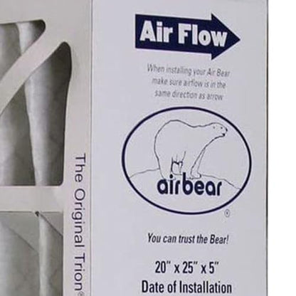Trion 255649-102 Air Bear 20 x 25 x 5 Inch MERV 8 High Performance Air Purifier Filter Replacement for Air Bear Supreme, Right Angle, and Cub Air Cleaner Purification Systems (3 Pack)