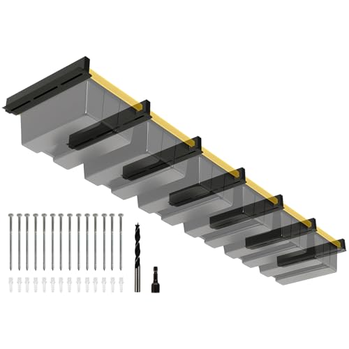 6-bin Overhead Garage Storage Rack, Ceiling Storage Racks - size: for 6 Bins