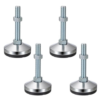 4 PCS Machine Leveling Feet,7500 lb Total Static Load, M16-Thread 3.1'' Dia - size: D80xM16x100