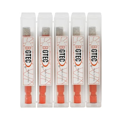 BGTEC Dry Diamond Drill Bits 5pcs 5/16" with Quick Change Hex Shank Granite Marble Porcelain Tile Ceramic - size: 08mm