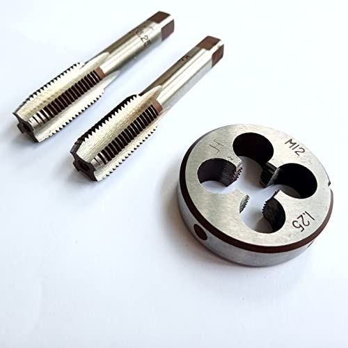 AtticZone M12 x 1.25 Metric Hand Thread Tap and Die Set, Right Hand - size: M12x1.25